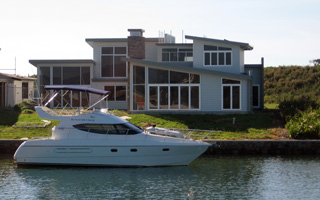 House on canal